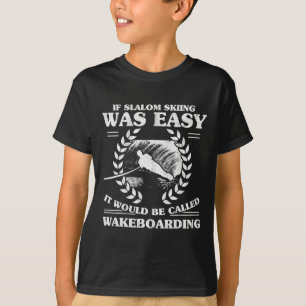 T-shirt Le ski nautique wakeboard Rétro Slalom Skiing Étai