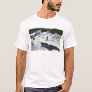 T-shirt Le skieur transnational fait une pause par le
