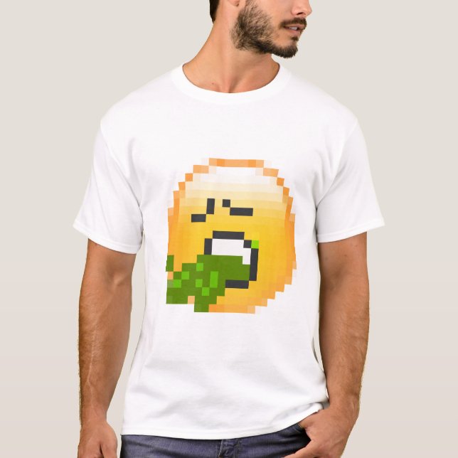 T-shirt le skype vomissent (Devant)
