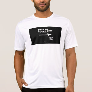 T-shirt Le SlipperyJoe regarde à votre gauche épais géomét