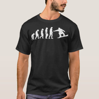 T-shirt Le snowboard L'évolution Graphique L'évolution de