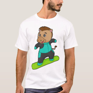 T-shirt Le snowboarder de Horse