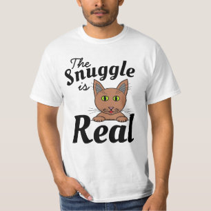 T-shirt Le Snuggle est vraiment mignon Chat T