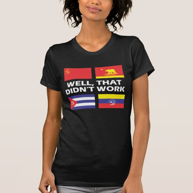 T-shirt Le socialisme ne marche pas l'anti-socialisme et l (Devant)