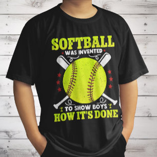 T-shirt Le softball a été inventé pour montrer aux garçons