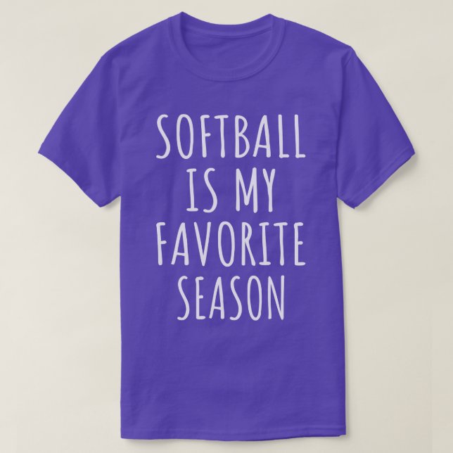 T-shirt Le softball est ma saison préférée I (Design devant)