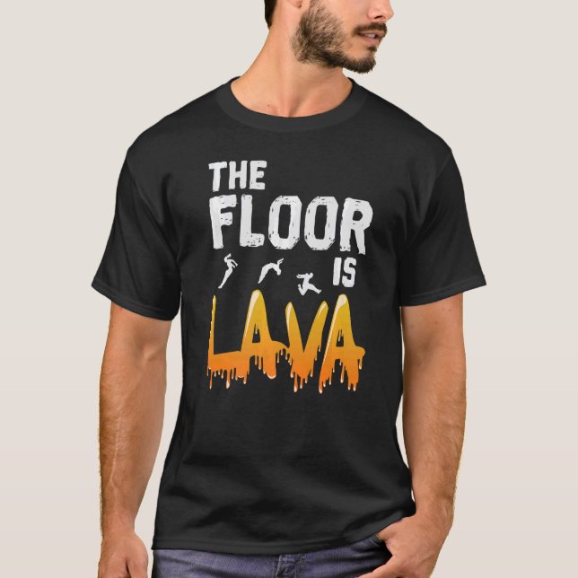 T-shirt Le sol est Lava Parkour (Devant)