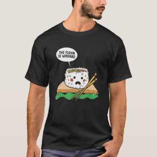 T-shirt Le Sol Est Wasabi Japonais De La Nourriture Sushi