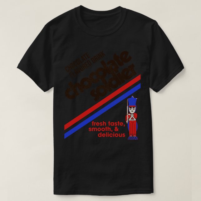 T-shirt Le soldat du chocolat 80s peut Étiquette (Design devant)