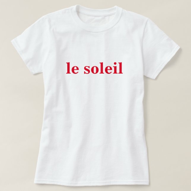 T-shirt le soleil (Design devant)