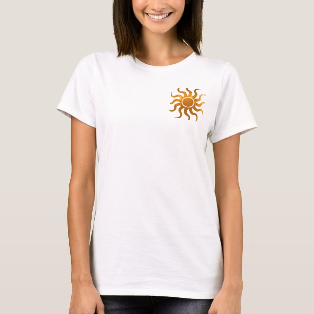 T-shirt Le SOLEIL d'étincelle :  Polo de piqué de (Devant)