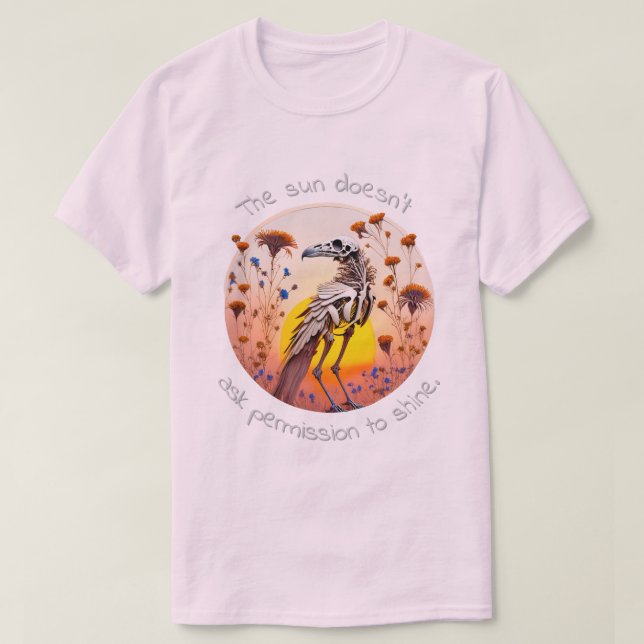 T-Shirt Le Soleil ne demande pas la permission de  (Design devant)