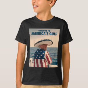 T-shirt Le Sombrero Ame du président Trump Amérique du Gol