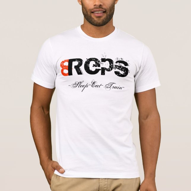 T-shirt le sommeil 8Reps mangent le train (Devant)