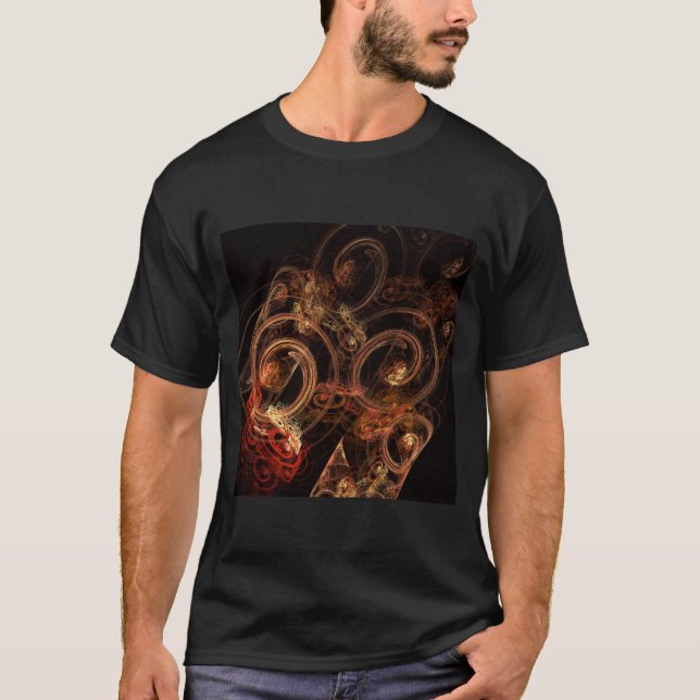 T-shirt Le son de la musique Art Abstrait (Devant)