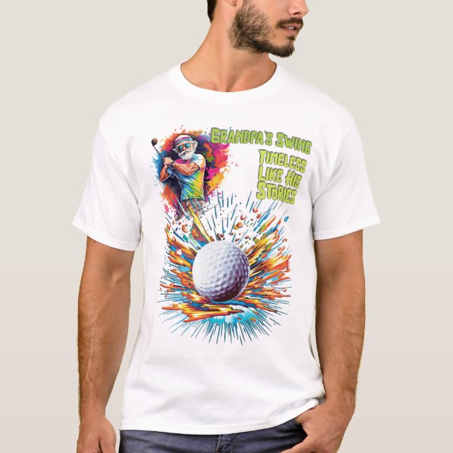 T-shirt Le souffle de grand-père : intemporel comme ses hi (Devant)