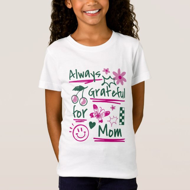 T-Shirt Le sourire de maman fleurit (Devant)