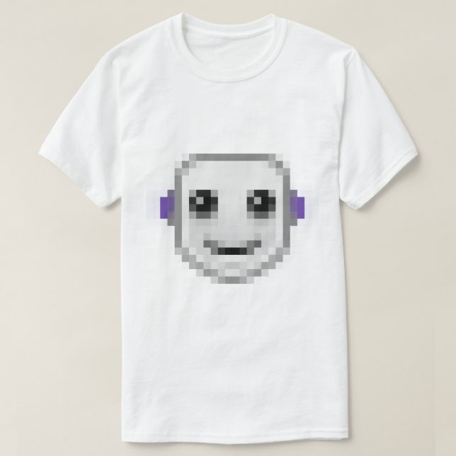 T-shirt Le sourire de robot de tic font dans le genre (Design devant)