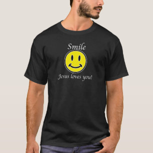 T-shirt Le sourire, Jésus vous aime