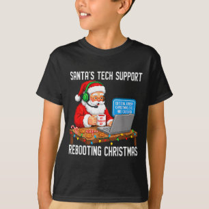 T-shirt Le soutien de Tech Santa redémarre la magie
