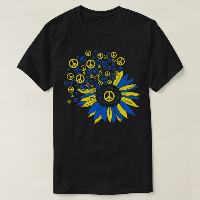 T-shirt Le Soutien De Tournesol Je Me Trouve Avec Les Homm (Design devant)