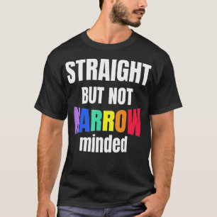 T-shirt Le soutien LGBQ direct mais pas étroit allié LGBQ