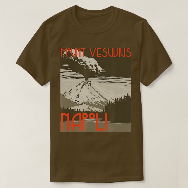 T-shirt Le souvenir du Vésuve (Design devant)