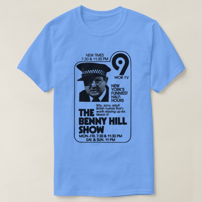 T-shirt Le spectacle de Benny Hill (Design devant)