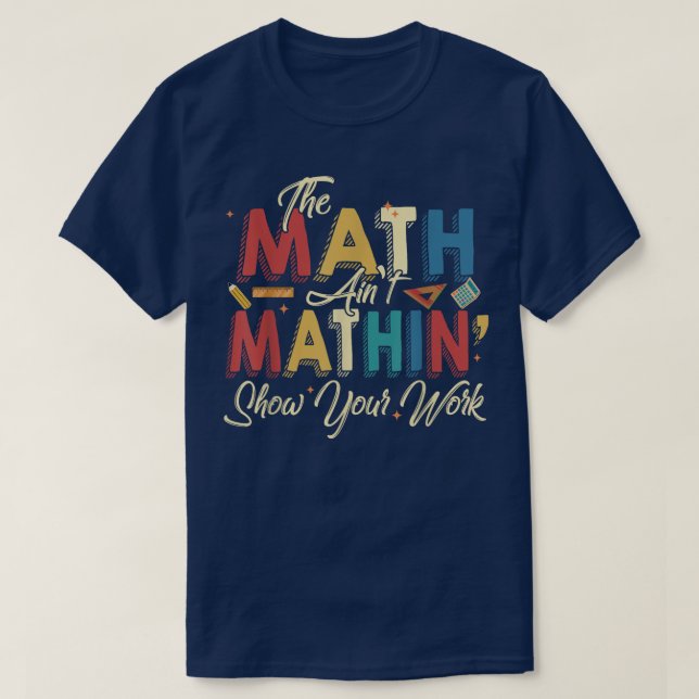 T-shirt Le spectacle de maths qui n'est pas mathématique M (Design devant)