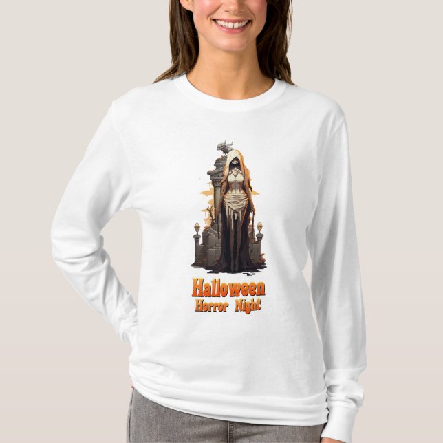T-shirt Le spectre d'Halloween (Devant)