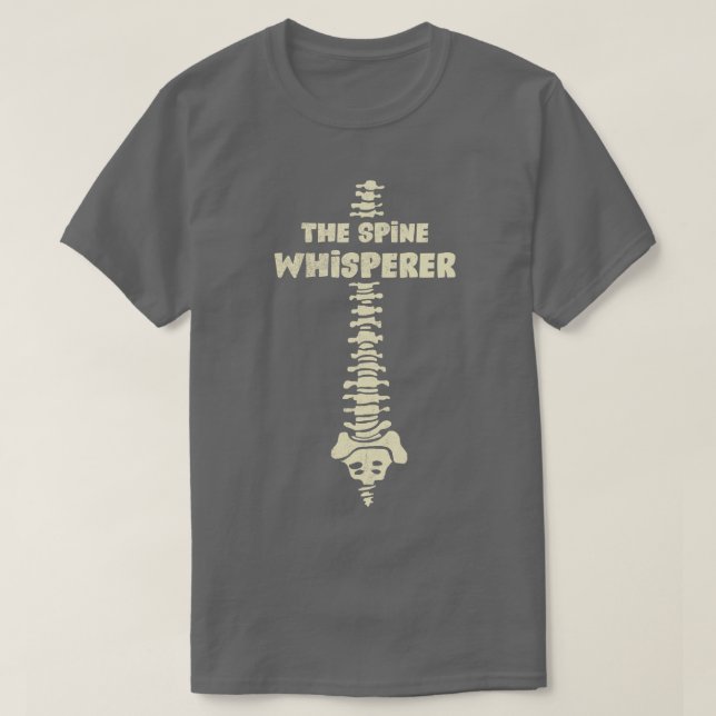 T-shirt Le Spine Whisperer Chiropratique Ostéopathique Cad (Design devant)