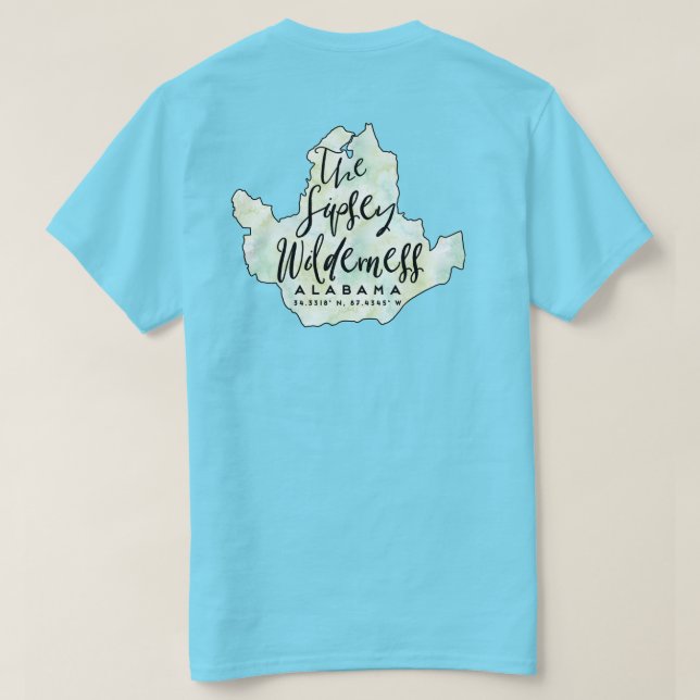 T-shirt Le Spisey Wilderness Alabama Aquarelle Tee (Design dos)