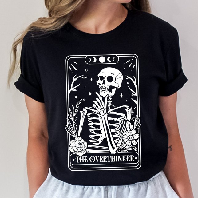 T-shirt Le squelette Overthinker Tarot (Créateur téléchargé)