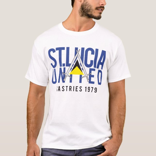 T-shirt Le St Lucia a uni #2 (Devant)