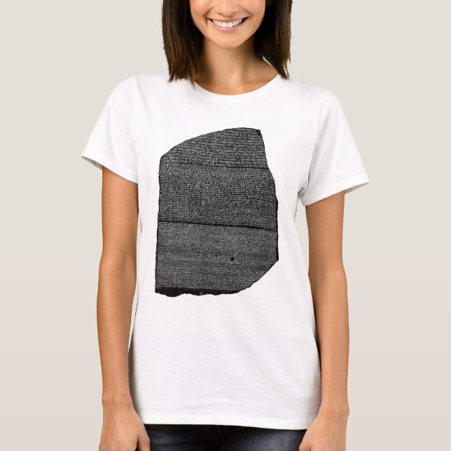 T-shirt Le Stele égyptien de granodiorite de pierre de (Devant)