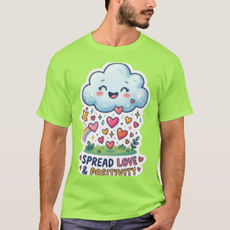 T-shirt Le StickerT-Shirt Nuage de Pluie Heureux