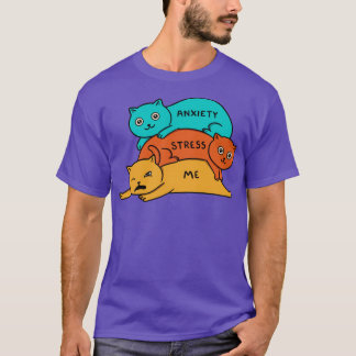 T-shirt Le stress et l'anxiété des chats