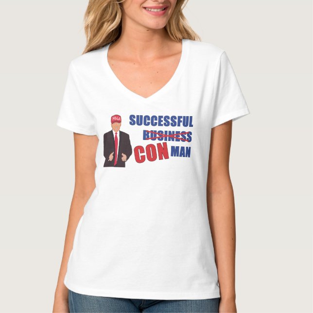 T-shirt Le succès de CON Man - Trump (Devant)