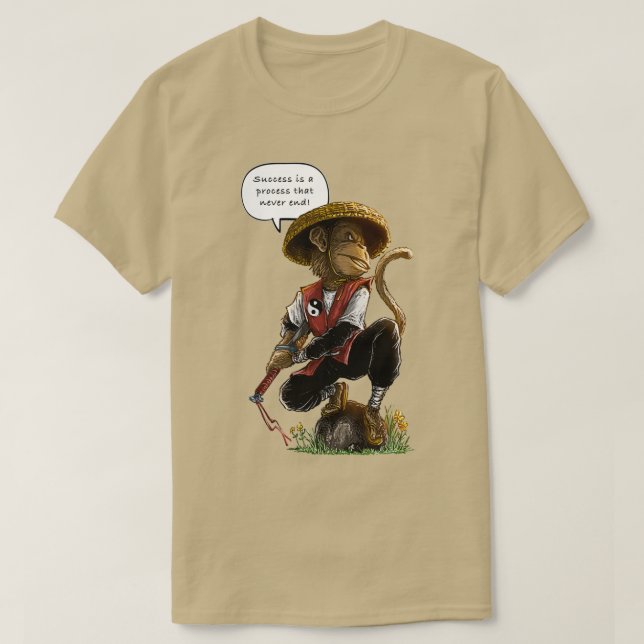 T-shirt Le succès est un processus qui ne finit jamais (Design devant)