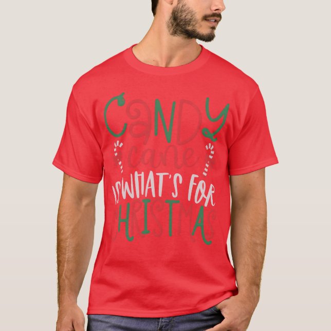 T-shirt Le sucre de canne est ce que la famille de Noël (Devant)