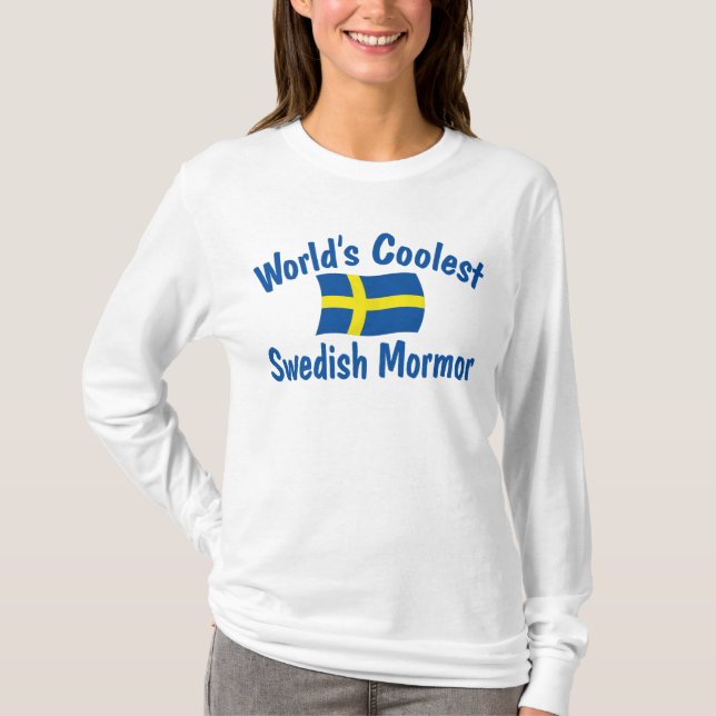 T-shirt Le Suédois le plus frais Mormor (Devant)