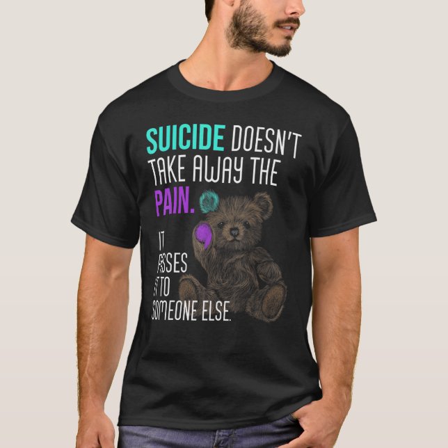 T-shirt Le suicide n'a pas perdu la peine (Devant)