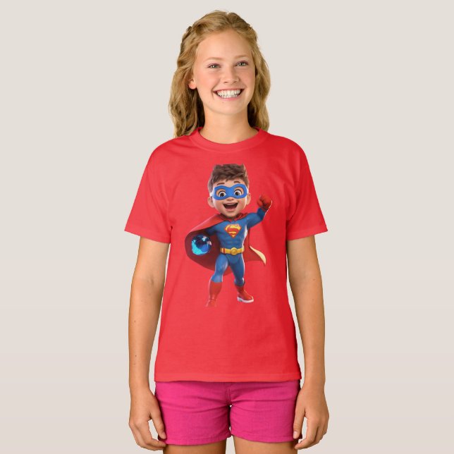T-shirt "Le super génie : héros de l'intelligence" (Devant entier)