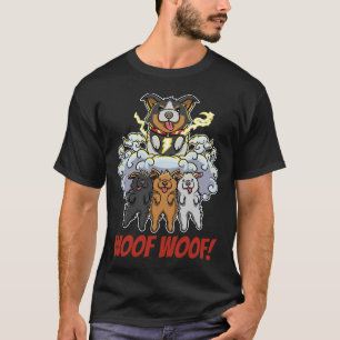 T-shirt Le super héros Tricolor Corgi