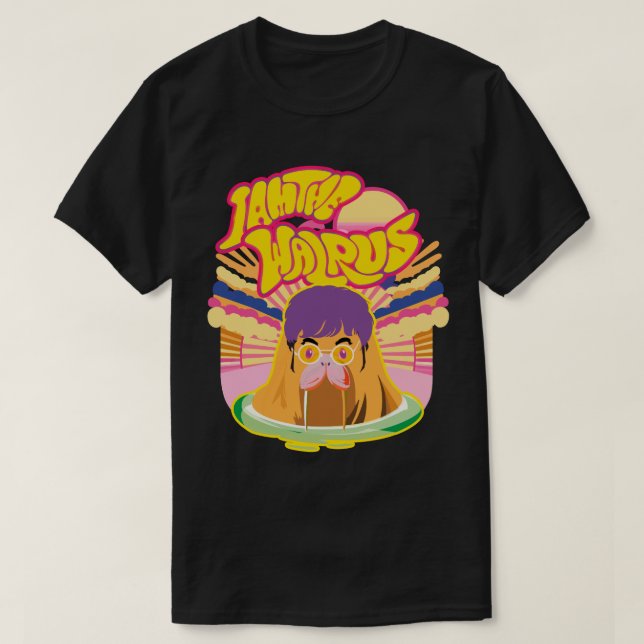 T-shirt Le Super Walrus - Vibes Rock Retro (Design devant)