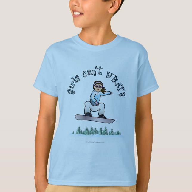 T-shirt Le surf des filles légères (Devant)