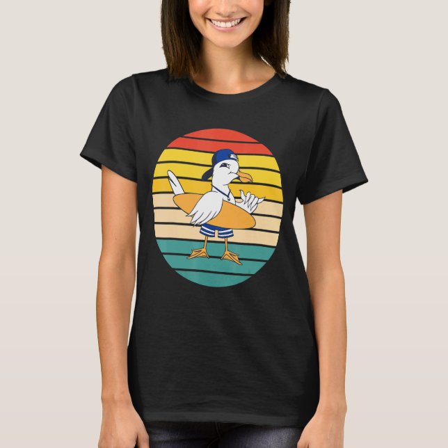 T-shirt Le surf des mouettes (Devant)
