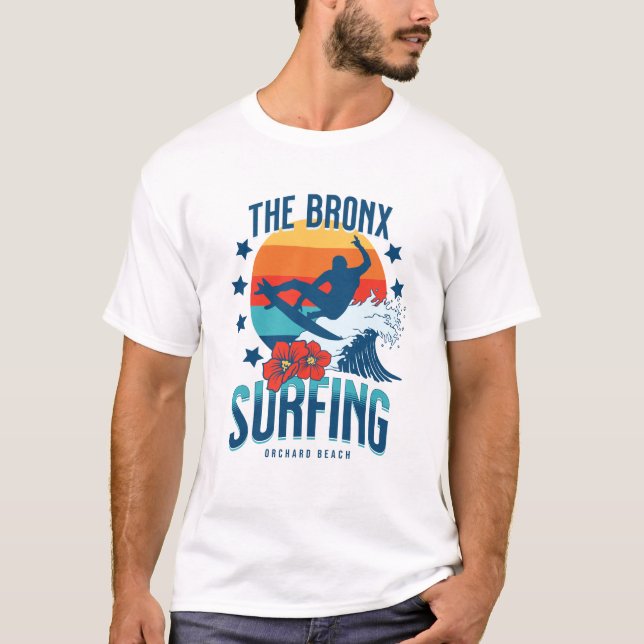 T-shirt Le surf du Bronx - Orchard Beach (Devant)