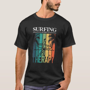 T-shirt Le surf est ma thérapieSurfer Silhouette