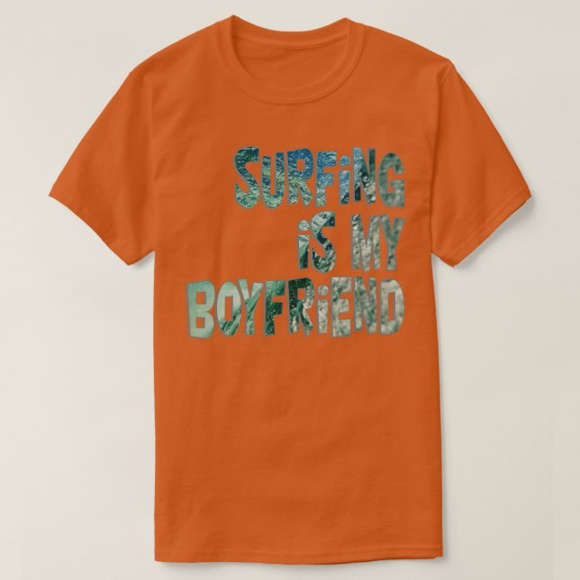 T-shirt Le surf est mon petit ami (Design devant)